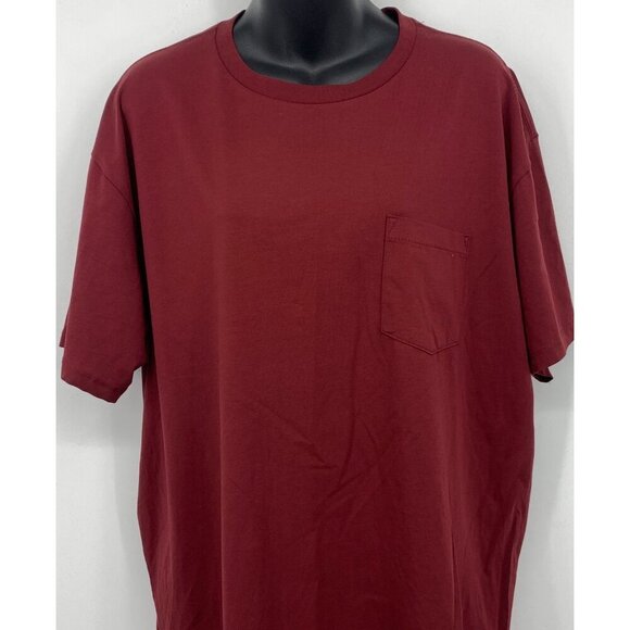 Kenneth Cole Mens Red T-Shirt XXL The Pocket Tee Short Sleeve Round Neck NEW - Picture 2 of 8